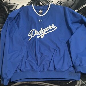 Nike Blue and White Windbreaker Jacket